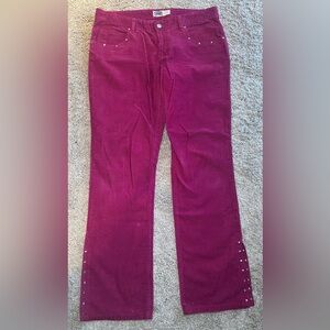 Old Navy Fuchsia Corduroy Pants